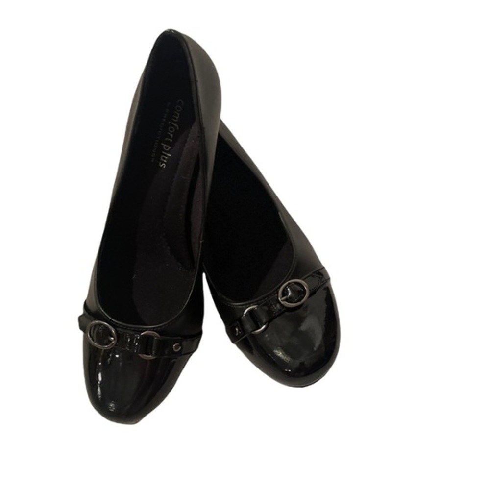 Predictions Comfort Plus Black Shoes Size 6 W NWOT